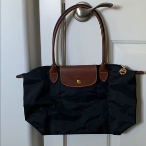 Longchamp  Le Pliage  small black nylon tote